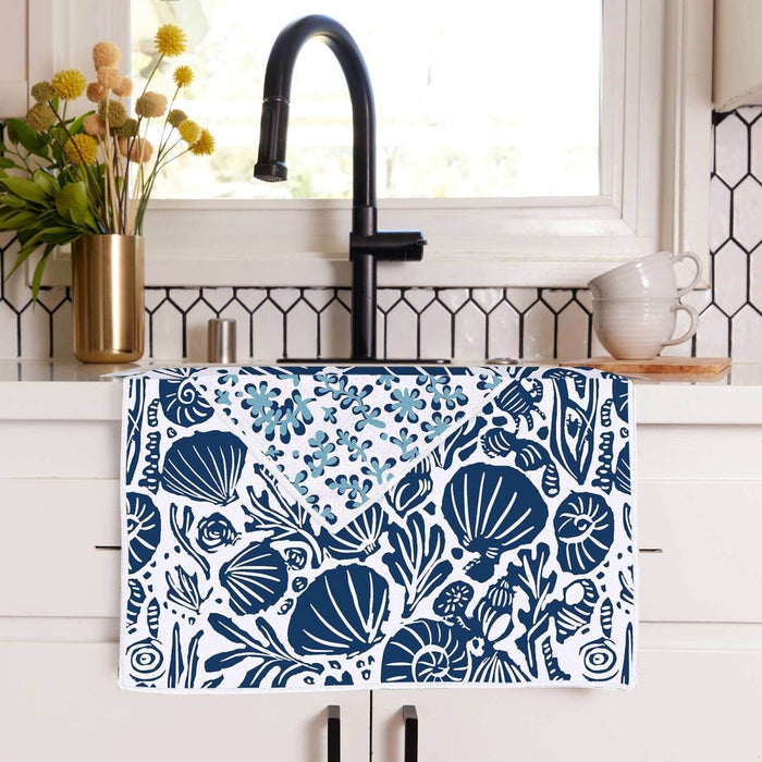 Sea Life Eco Kitchen Tea Towel Tea Towel - rockflowerpaper