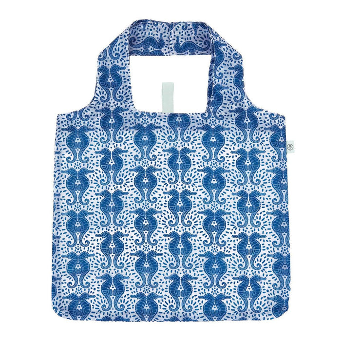 Seahorses blu Reusable Shopping Bag Reusable Shopping Bag - rockflowerpaper