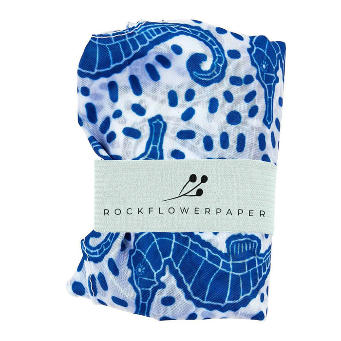 Seahorses blu Reusable Shopping Bag Reusable Shopping Bag - rockflowerpaper