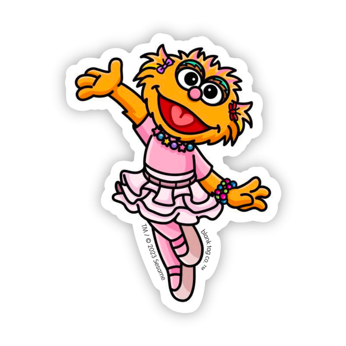 Sesame Street® Zoe Waterproof Sticker