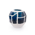 Sewale Medium Vase - Marine Blue & White