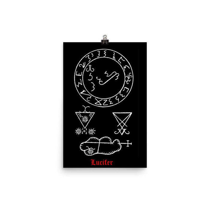 Sigil of Lucifer Poster - The Luciferian Apotheca