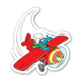 Smurfs® Waterproof Sticker - Smurf In A Plane