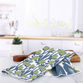 Soft Bloom Blue Green Eco Kitchen Tea Towel Tea Towel - rockflowerpaper