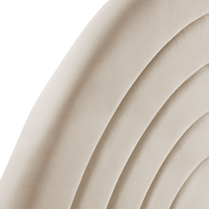 Solana Arched Performance Velvet Twin Headboard