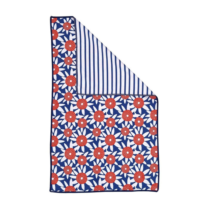 Straw Sunflower Red blu Kitchen Tea Towel Kitchen Towel - rockflowerpaper