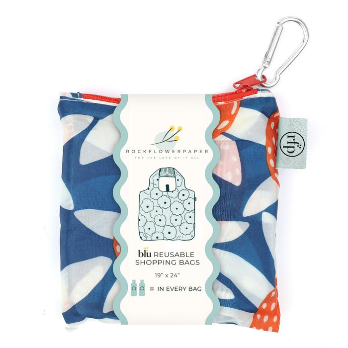 Straw Sunflowers blu Reusable Shopping Bag Reusable Shopping Bag - rockflowerpaper