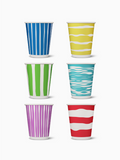 Stripes Party Set - GO 12oz Double Wall Paper Cup