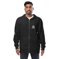 Sulfur Unisex fleece zip up hoodie - The Luciferian Apotheca