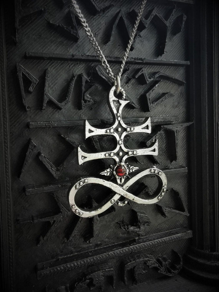 "Sulphury" Satanic Leviathan Cross pendant - The Luciferian Apotheca