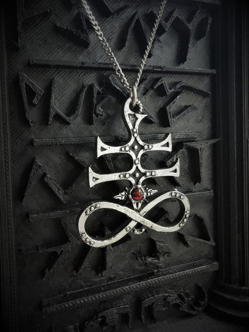 "Sulphury" Satanic Leviathan Cross pendant - The Luciferian Apotheca