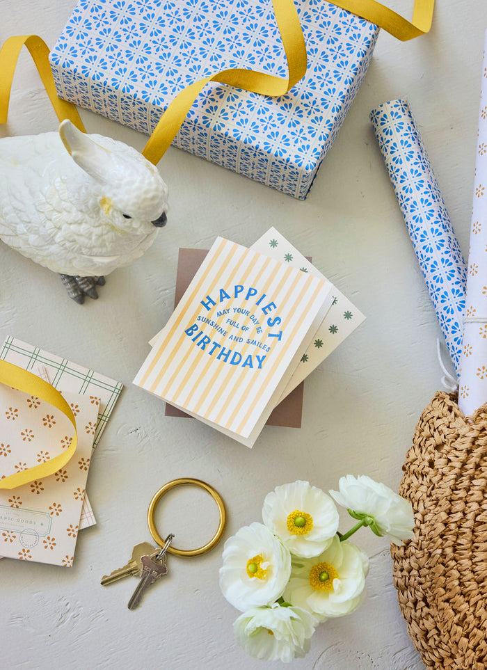 sunshine & smiles birthday card