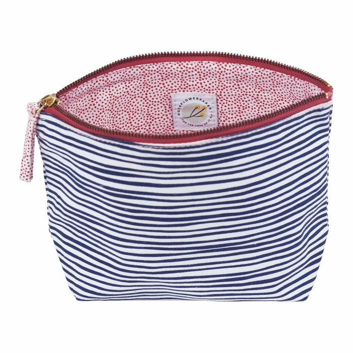Suri Navy Pouch Medium Pouch - rockflowerpaper