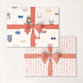 swim club + pink confetti double-sided wrap