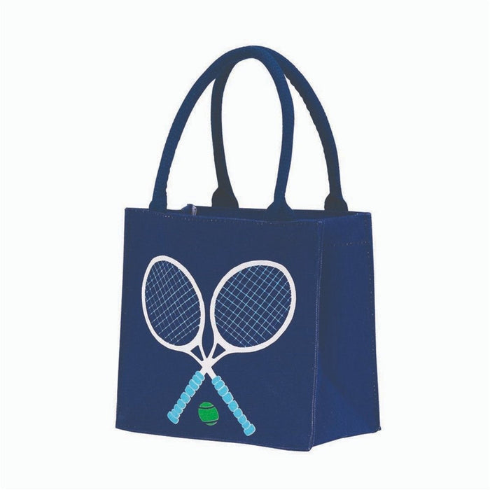 Tennis Navy Solo Reusable Itsy Bitsy Gift Bag Gift Bag - rockflowerpaper