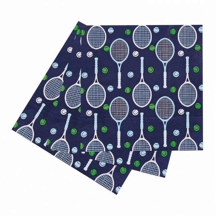 Tennis Paper Cocktail Napkins (Pack of 25) Paper Cocktail Napkin - rockflowerpaper