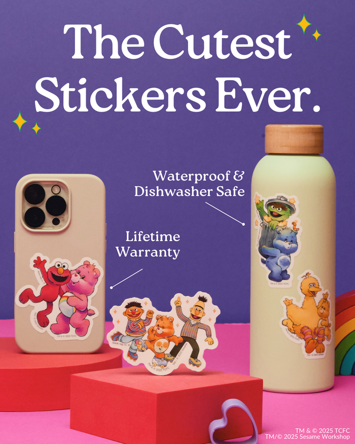 The Bedtime Bear And The Count With Stars Sticker