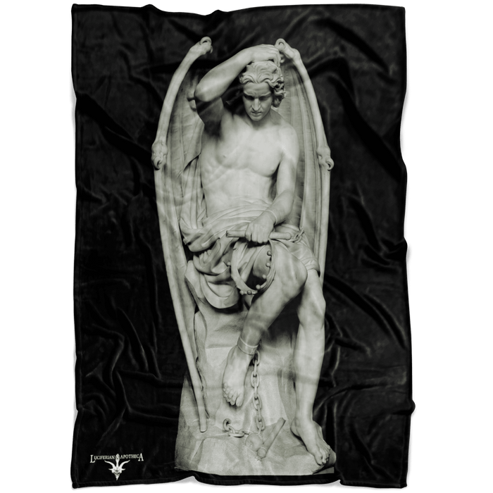 The Spirit of Evil (Lucifer) Fleece Blanket - The Luciferian Apotheca