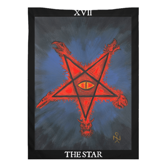 The Star AHRIMAN Luciferian Tarot Tapestries - The Luciferian Apotheca