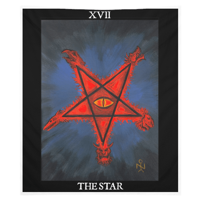 The Star AHRIMAN Luciferian Tarot Tapestries - The Luciferian Apotheca