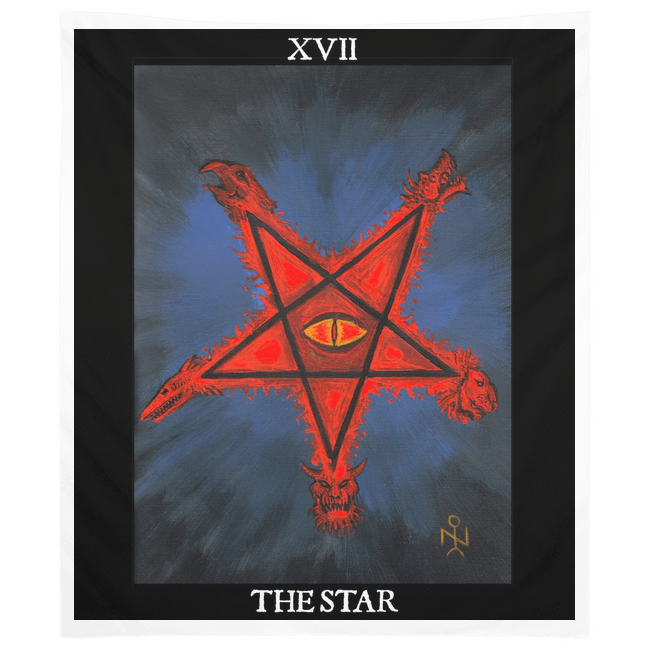 The Star AHRIMAN Luciferian Tarot Tapestries - The Luciferian Apotheca