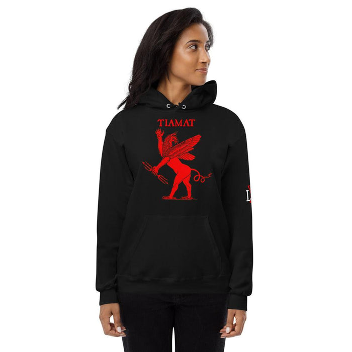 Tiamat Babylonian Dragon of Chaos pull-over Unisex fleece hoodie - The Luciferian Apotheca