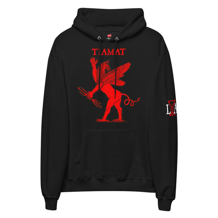 Tiamat Babylonian Dragon of Chaos pull-over Unisex fleece hoodie - The Luciferian Apotheca