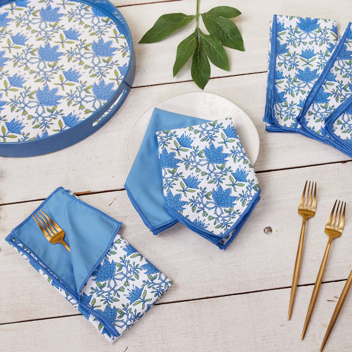 Tilly Blue Eco Dinner Napkins (Set of 6)