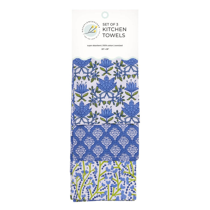 Tilly & Fifer Cotton Kitchen Towels (Set of 3) Cotton Kitchen Towel - rockflowerpaper