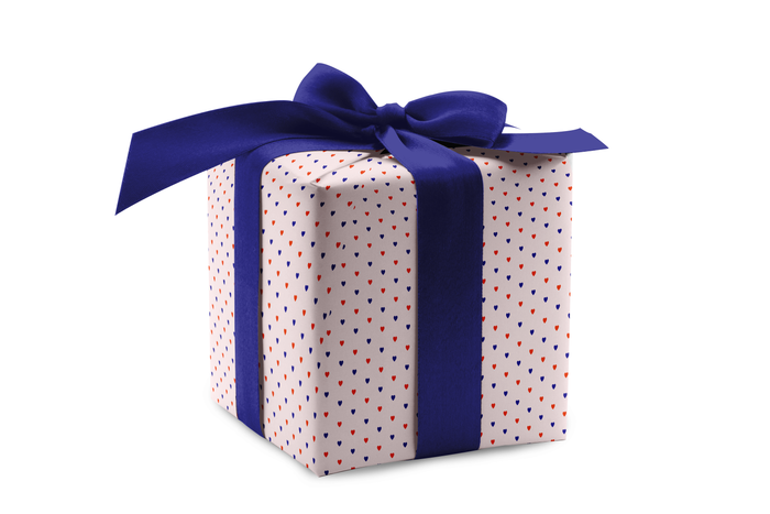 tiny heart double-sided wrap