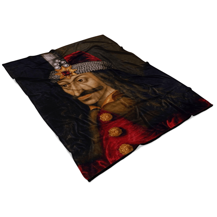 Vlad Tepes Dracula Painting Fleece Blanket - The Luciferian Apotheca