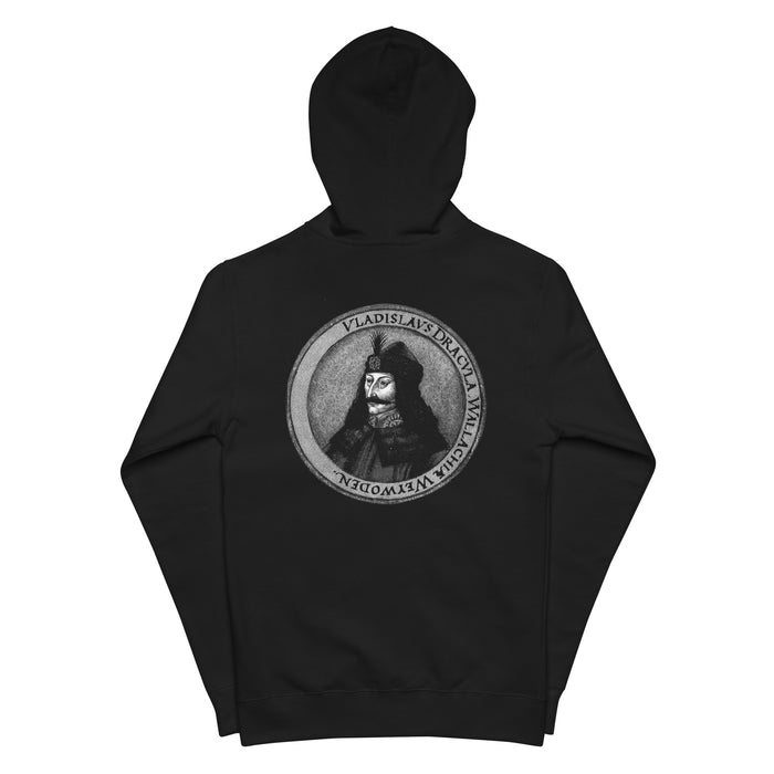 Vlad Tepes Dracula Unisex fleece zip up hoodie