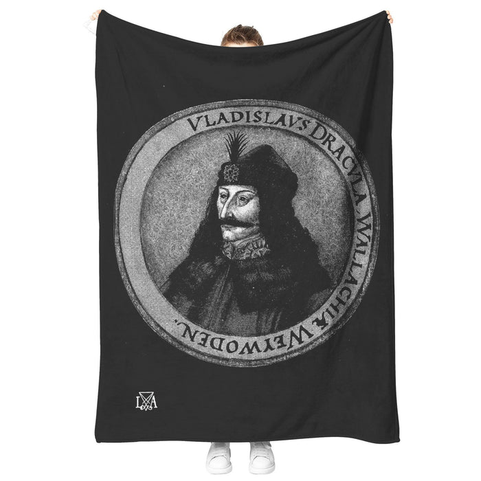 Vlad the Impaler Dracula Fleece Blanket - The Luciferian Apotheca