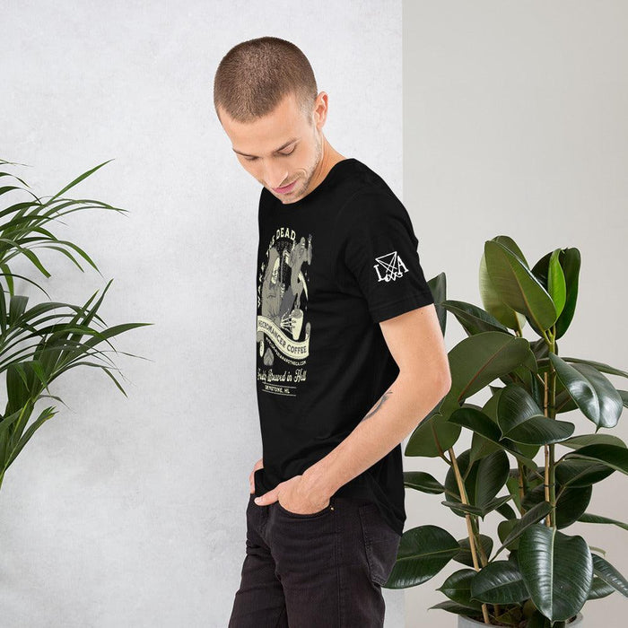 Wake the Dead - Necromancer Coffee Unisex t-shirt - The Luciferian Apotheca