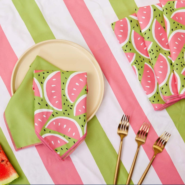 Watermelon Party blu Dinner Napkin Dinner Napkin - rockflowerpaper