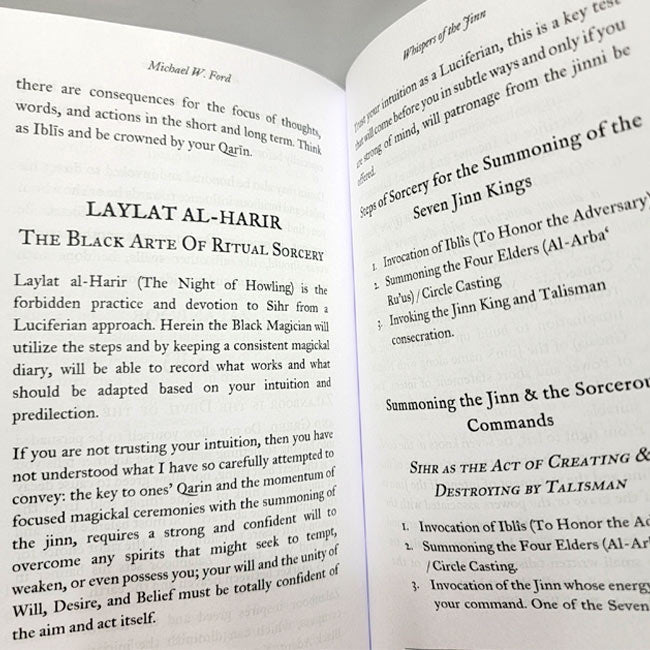 Whispers of the Jinn: Arabic Black Magic | Comprehensive Grimoire by Michael W. Ford