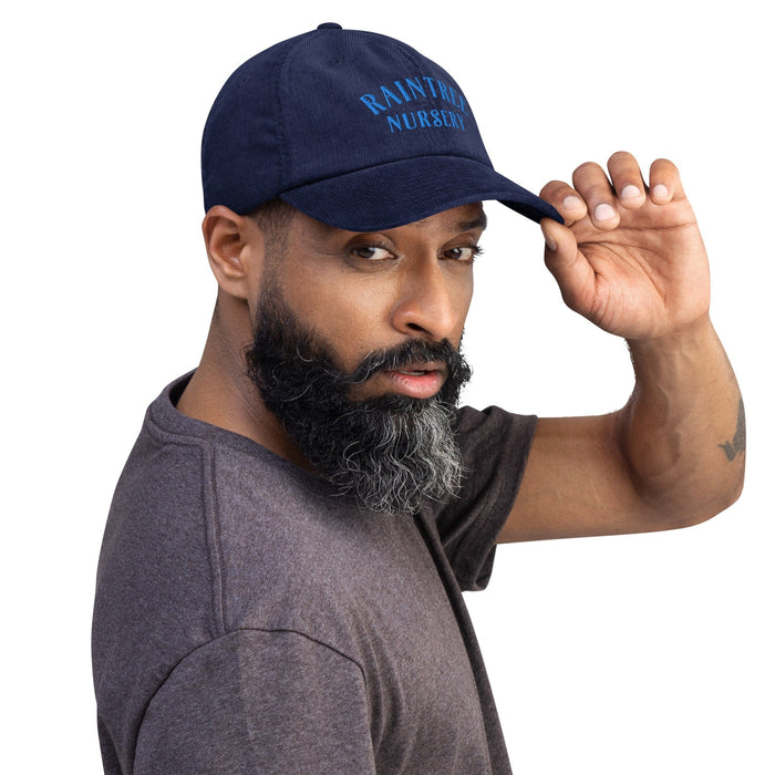Winter Edition Corduroy Hat in Blue-Raintree Nursery-