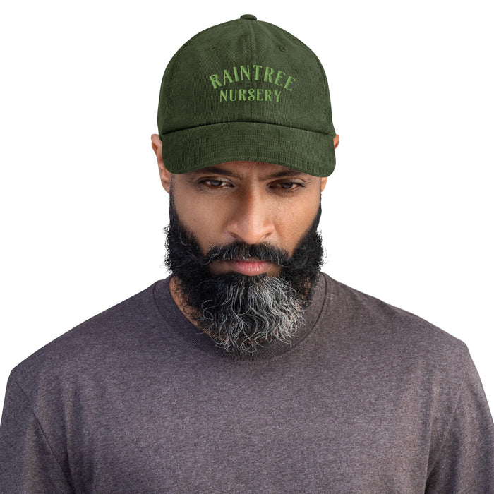 Winter Edition Corduroy Hat in Forest Green-Raintree Nursery-