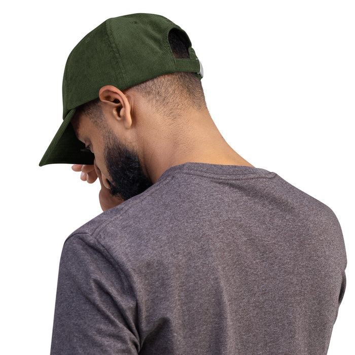 Winter Edition Corduroy Hat in Forest Green-Raintree Nursery-