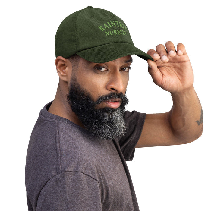 Winter Edition Corduroy Hat in Forest Green-Raintree Nursery-