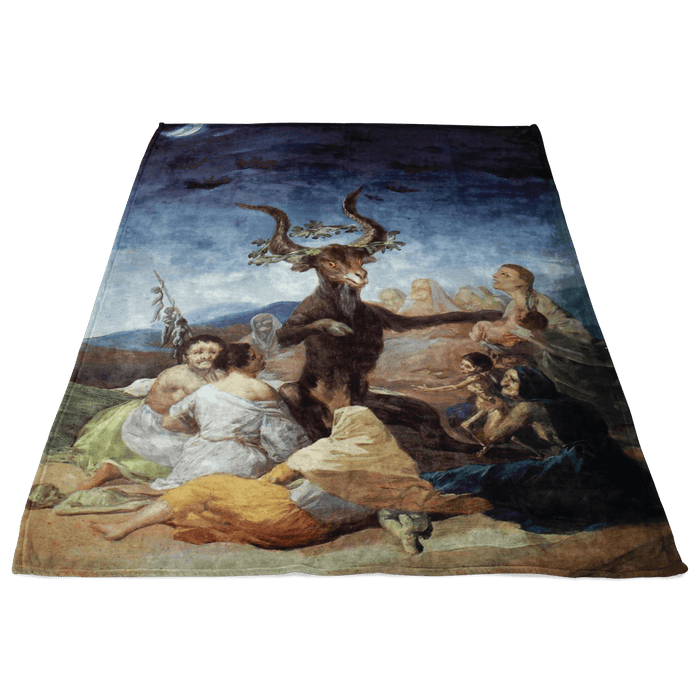 Witches Sabbat by Goya Fleece Blanket - The Luciferian Apotheca