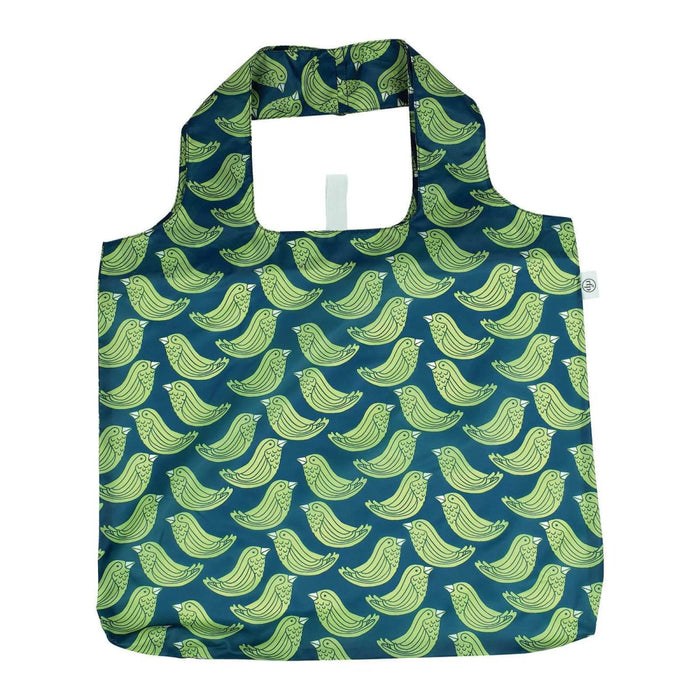 Woodland Birds blu Reusable Shopping Bag Reusable Shopping Bag - rockflowerpaper
