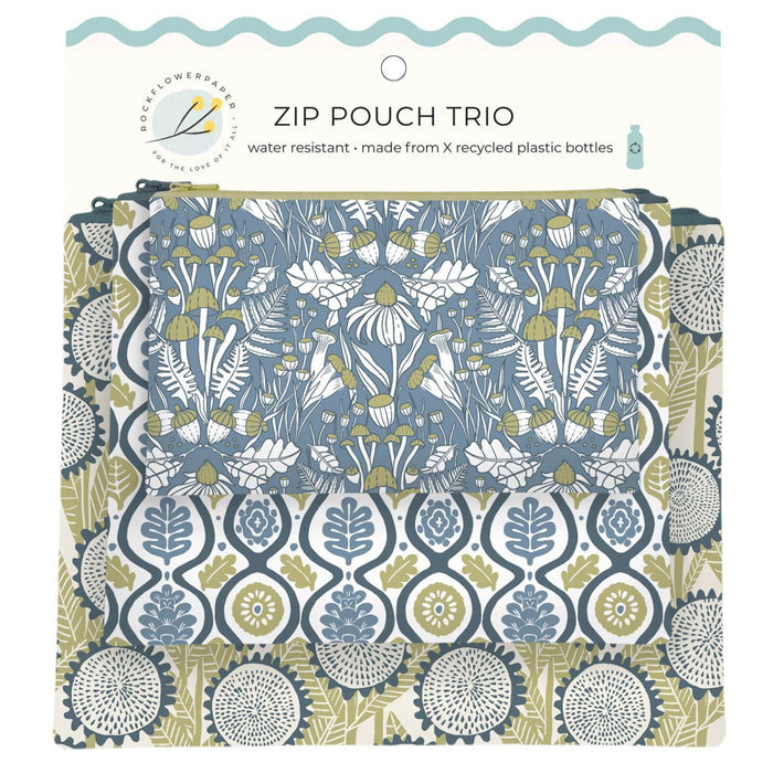 Wynn Zip Pouch Trio (set 3) Zip Pouch Trio - Rockflowerpaper