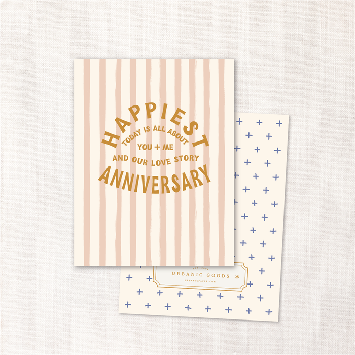 you + me happiest anniversary card
