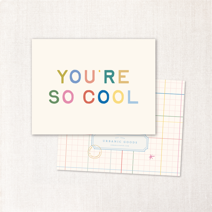 you're so cool card