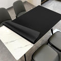 Zinkooat Table Pads - 32x60 Inch Waterproof Easy to Clean Can Conceal Flaws Protector The Table Top from Scratches Used for Dining (Black+Black 32x60)