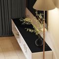 Zinkooat Vanity Top Protector - Can Be Used On Both Sides Waterproof and Easy to Clean Good Flatness Used for Dresser Table(Black+Black 10x36)