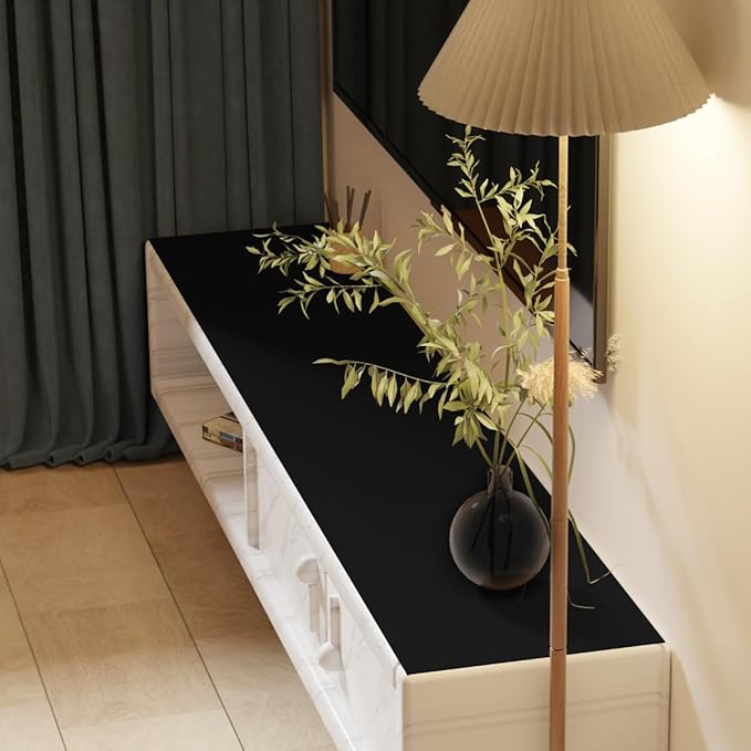 Zinkooat Vanity Top Protector - Can Be Used On Both Sides Waterproof and Easy to Clean Good Flatness Used for Dresser Table(Black+Black 10x36)